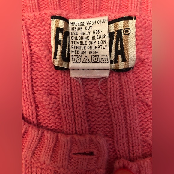 Forenza Women’s Pink Cardigan Size Large - Picture 5 of 5
